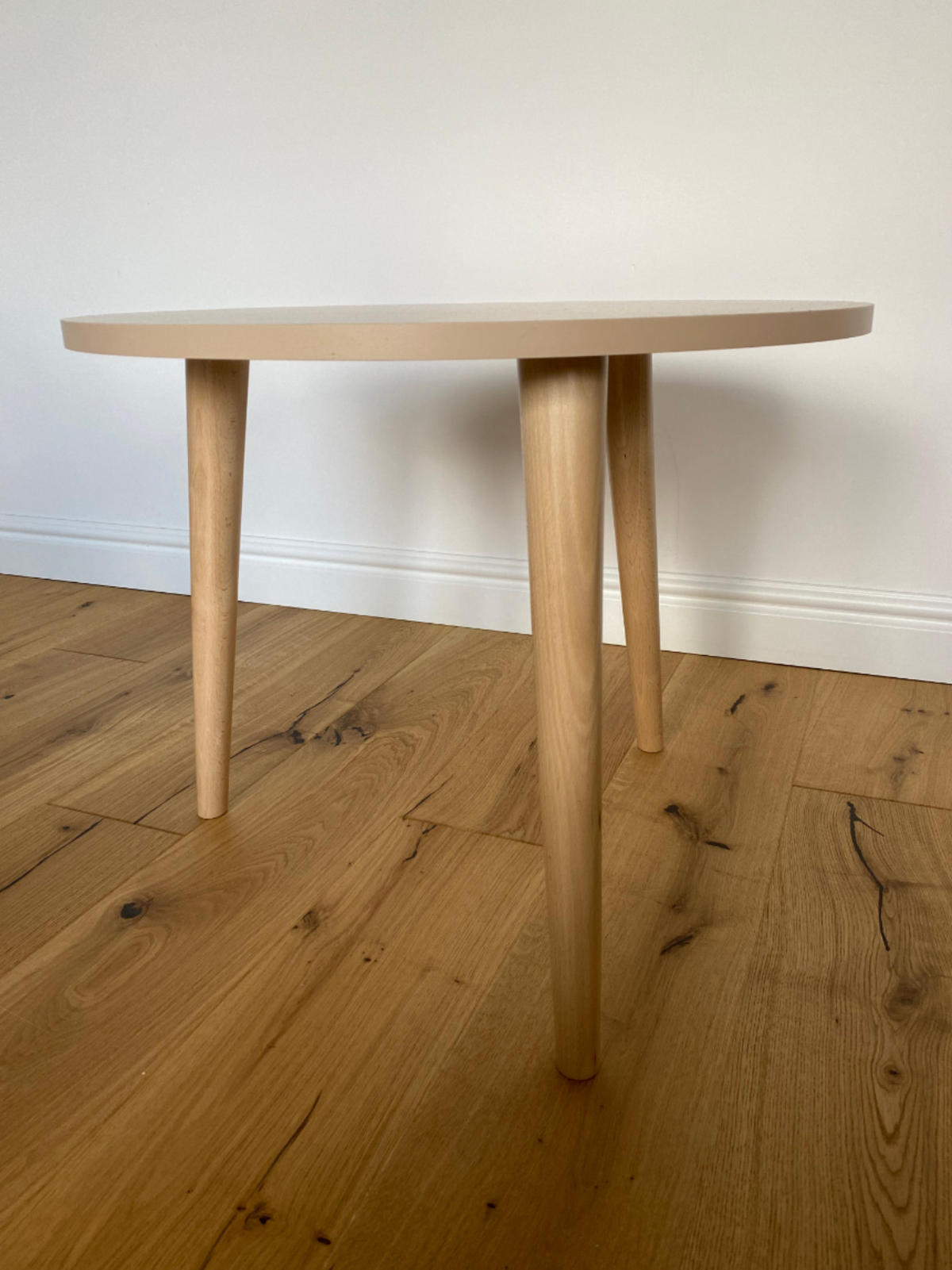 COUCHTISCH Ikon Macchiato, mit Holz Beine - Beige/Braun, Holz/Holzwerkstoff (67/67/49cm) - Bettso