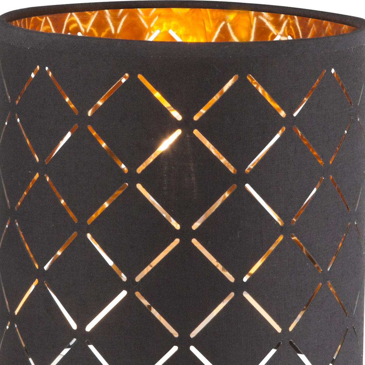 LED WANDLEUCHTE CLARKE Schwarz Gold - Schwarz, Metall (19/26/19cm)