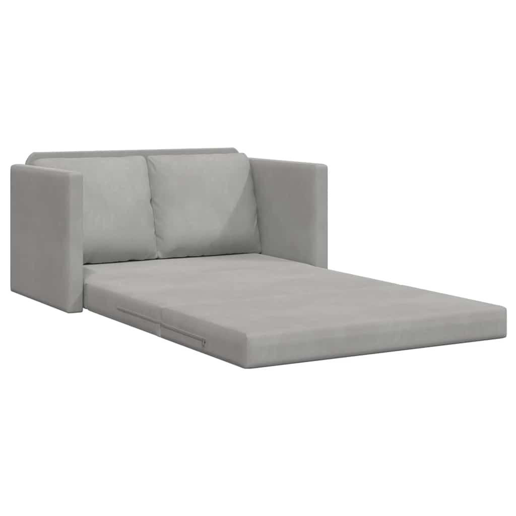 SCHLAFSOFA Brown - Hellgrau, Naturmaterialien (122/70/55cm) - Nettlife