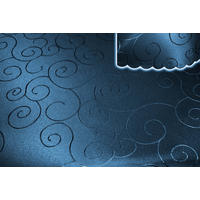 TISCHDECKE 110/110 cm Ornamente Dunkelblau - Dunkelblau, Textil (110/140cm) - TiborTex