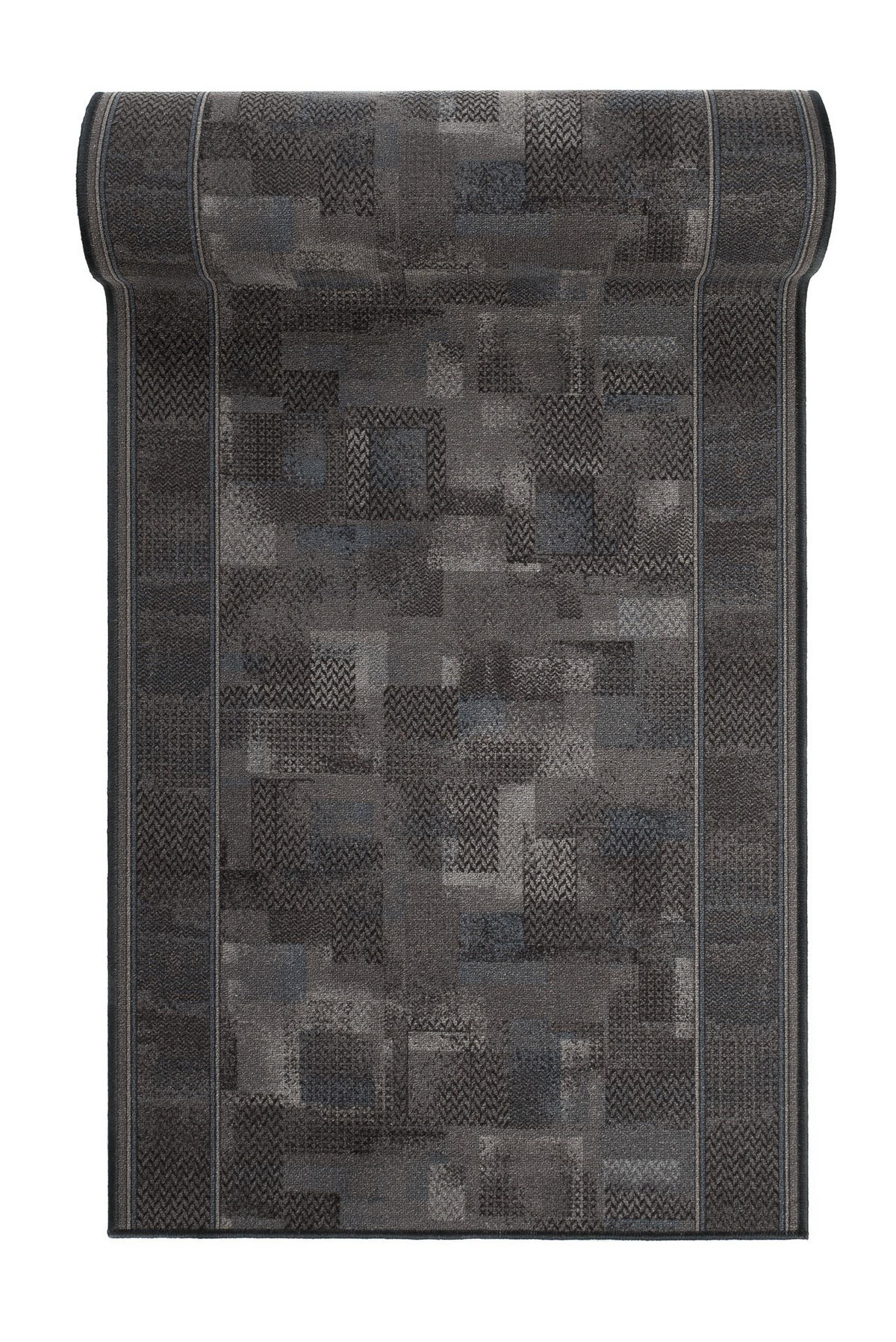 TEPPICHLÄUFER Anti-Rutsch Anthrazit rutschfest Gummiunterlage 67/1100 cm - Anthrazit, Textil (67/1100cm) - Tapiso