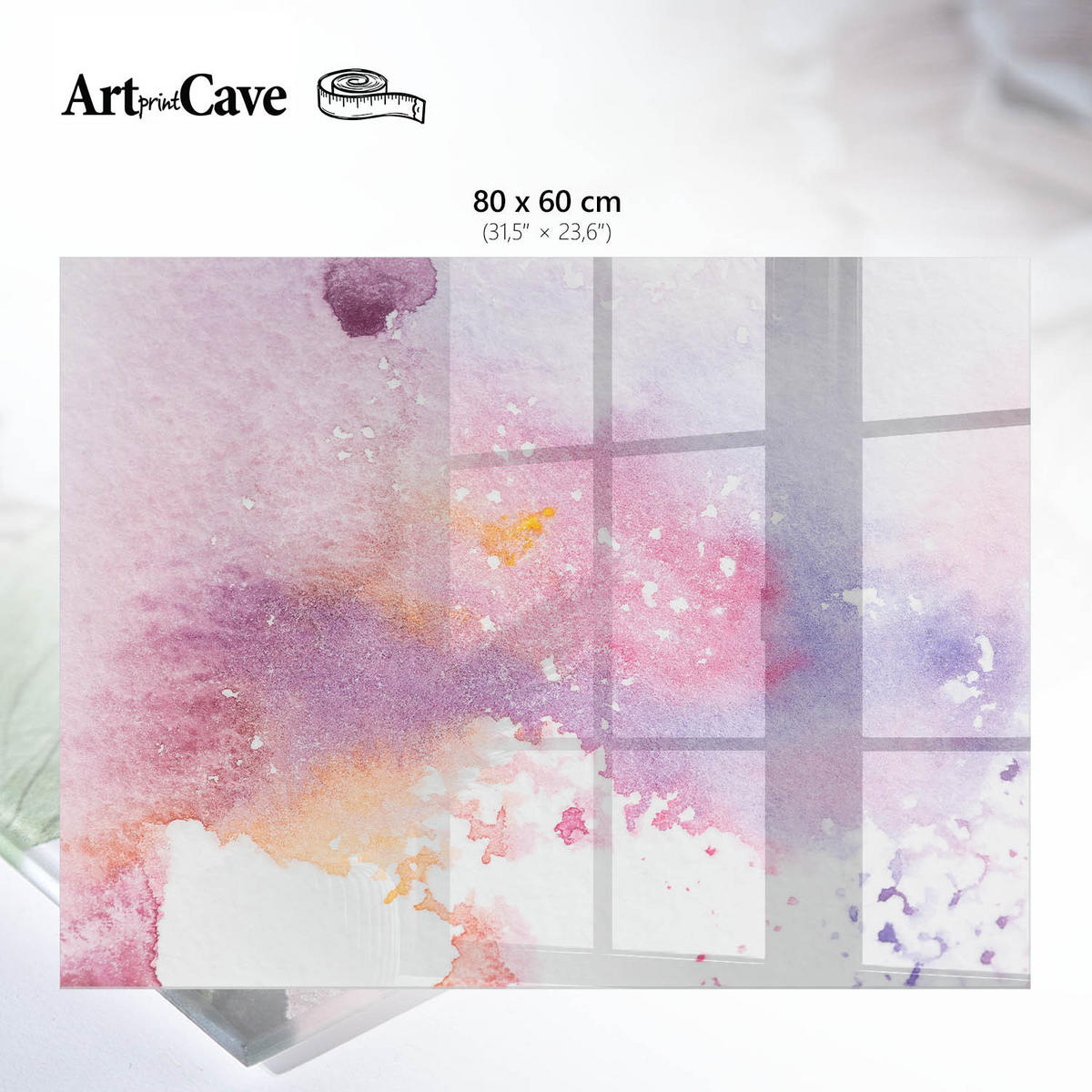 GLASPLATTE 80x60 cm – Ein farbenfroher Akzent - Pink, Glas (0.4/80/60cm) - ArtPrintCave
