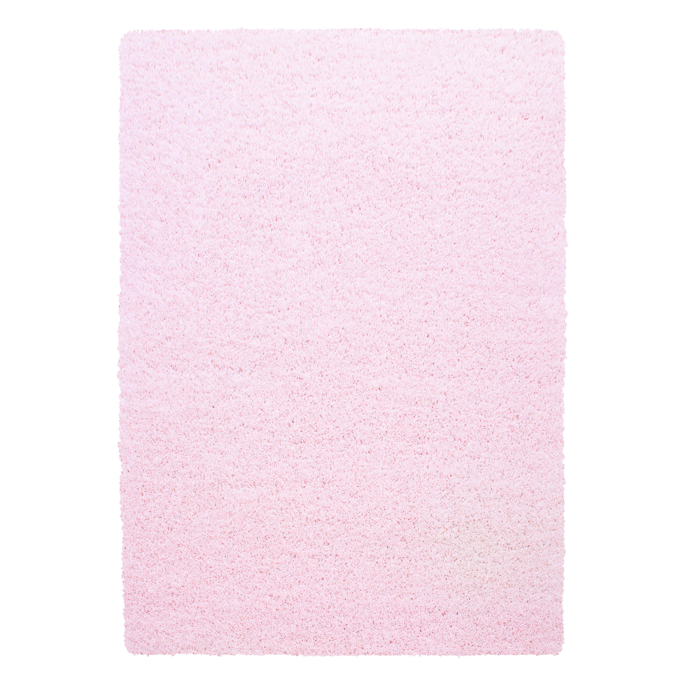 TEPPICH Hochflor Unifarben Polypropylen Wohnzimmer Shaggy Pink Rechteckig 120x170 - Rosa, Textil (120/170cm) - KADIMA DESIGN