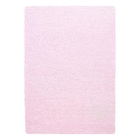 TEPPICH Hochflor Unifarben Polypropylen Wohnzimmer Shaggy Pink Läufer 60x110 - Rosa, Textil (60/110cm) - KADIMA DESIGN