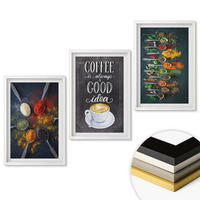 WANDBILDER 3er-Set - 40x60 cm Weißer Rahmen - Gewürze, Kaffee, Kräuter, Muster - Weiß, Kunststoff (40/60cm) - ArtPrintCave