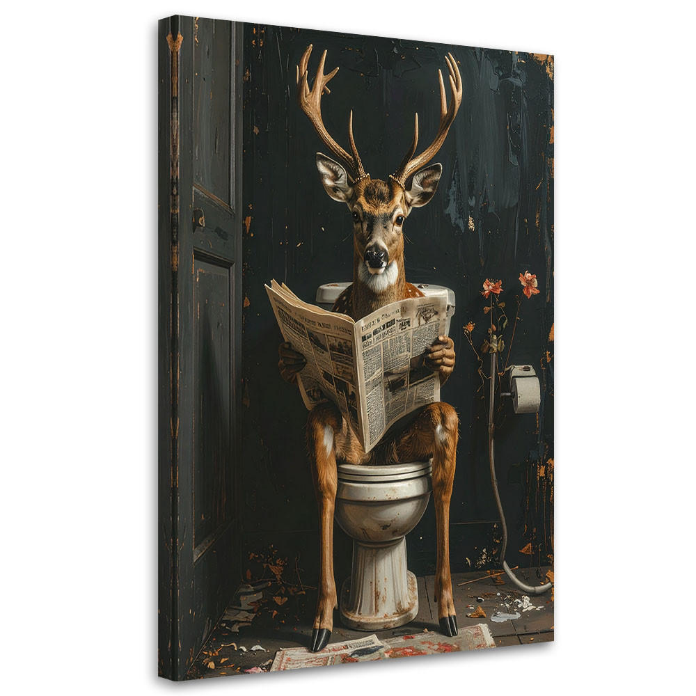 Feeby Leinwandbild Schwarz 20x30 cm
