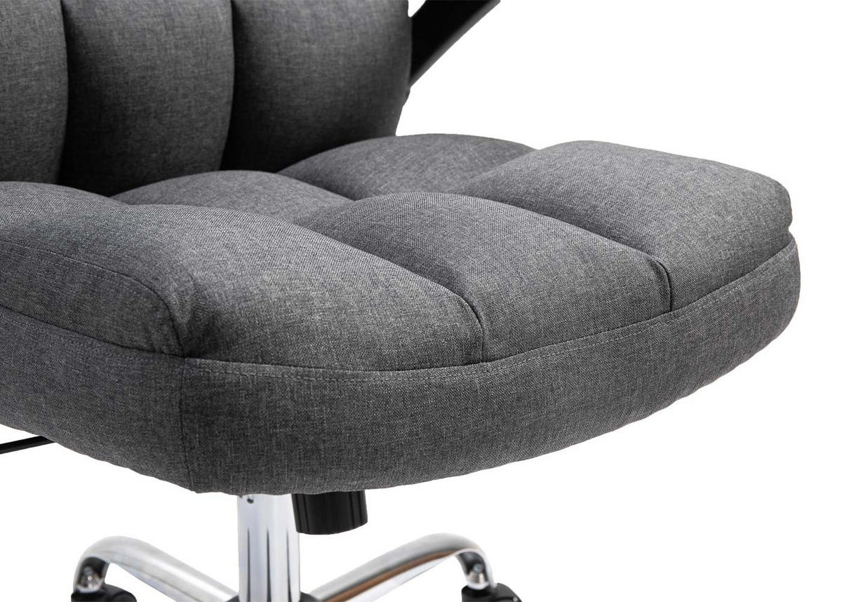 DREHSTUHL HxBxT 120x73x72cm Sitzhöhe 50cm höhenverstellbar Stoff/Textil Dunkelgrau - Dunkelgrau, Textil (73/120/72cm) - PROREGAL