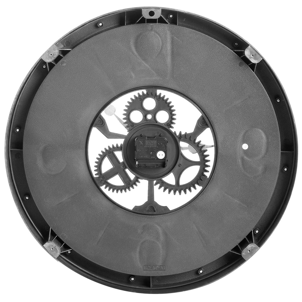WANDUHR 50 cm Schwarz Albacete - Schwarz, Kunststoff (50/50/5cm) - Beliani