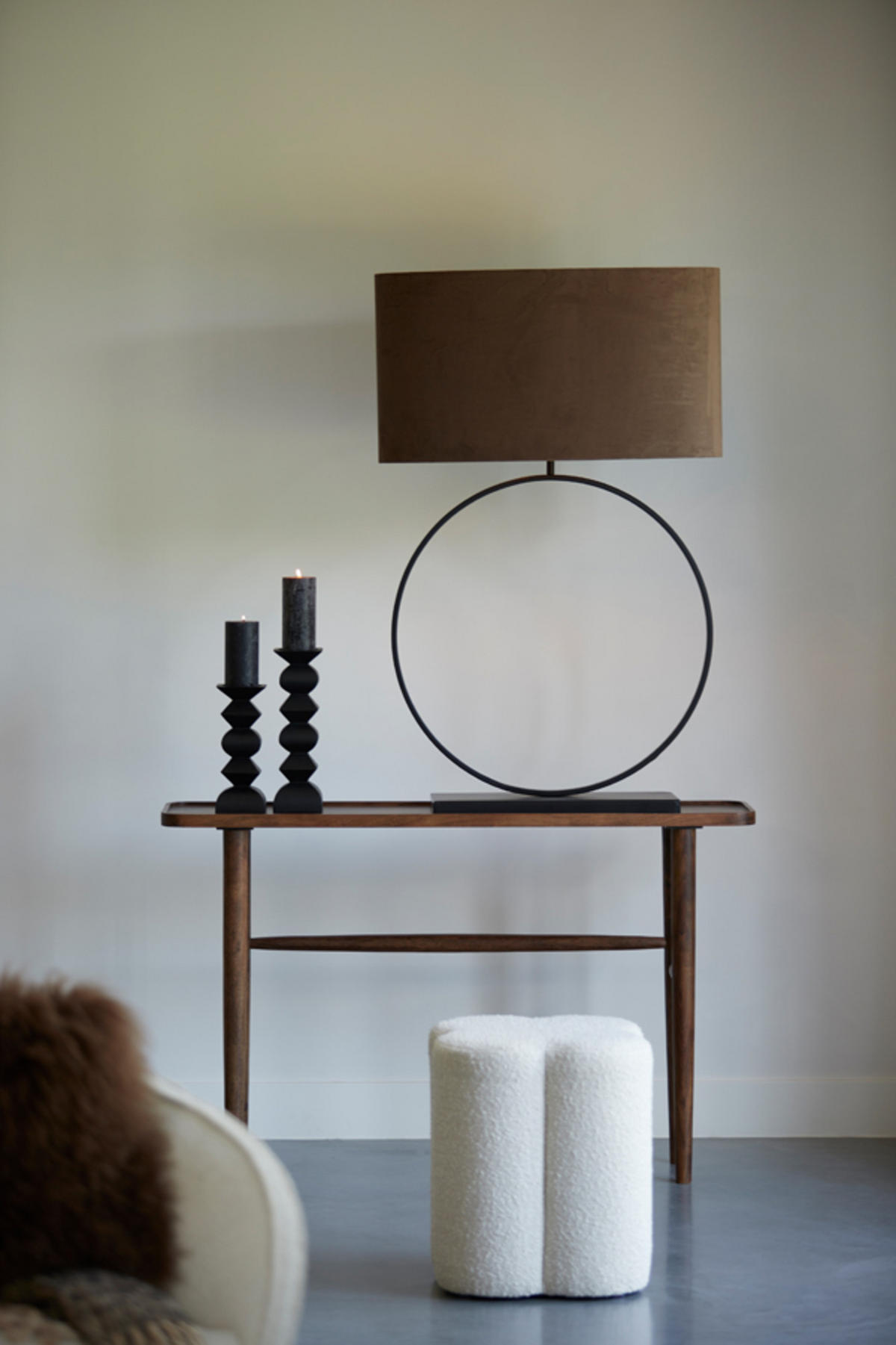 KONSOLENTISCH Qiano Braun 140/30/82 cm - Dunkelbraun, Holz (140/30/82cm) - Light & Living