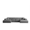 WOHNLANDSCHAFT Celes Premium Xs Bukla - Graphitfarben, Holzwerkstoff/Textil (342/73/165cm) - Fun Möbel