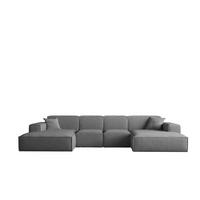 WOHNLANDSCHAFT Celes Premium Xs Bukla - Graphitfarben, Holzwerkstoff/Textil (342/73/165cm) - Fun Möbel