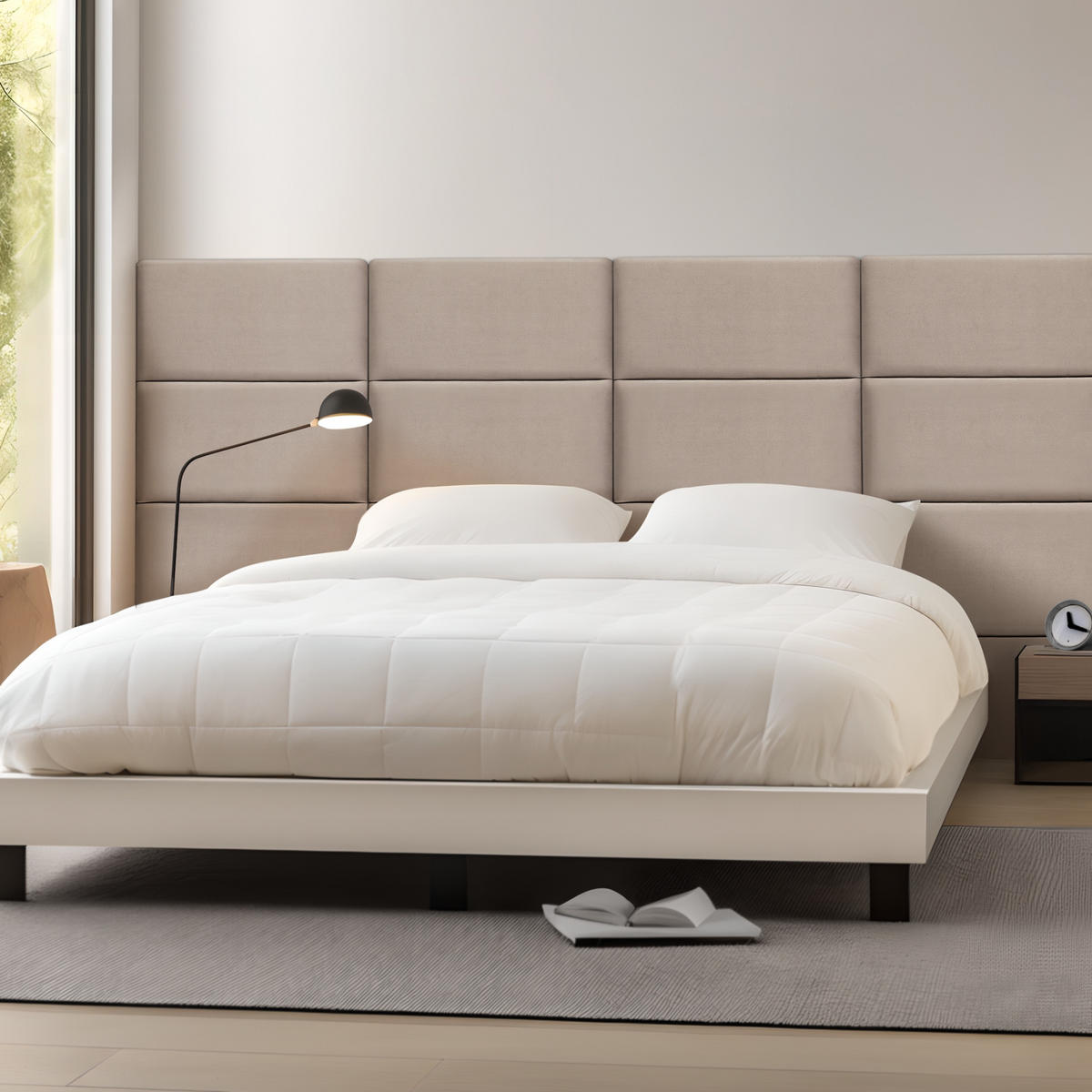 KOPFPOLSTER-SET 3 TLG. Carpino - Hellgrau, Textil (3/30/60cm) - [neu.haus]