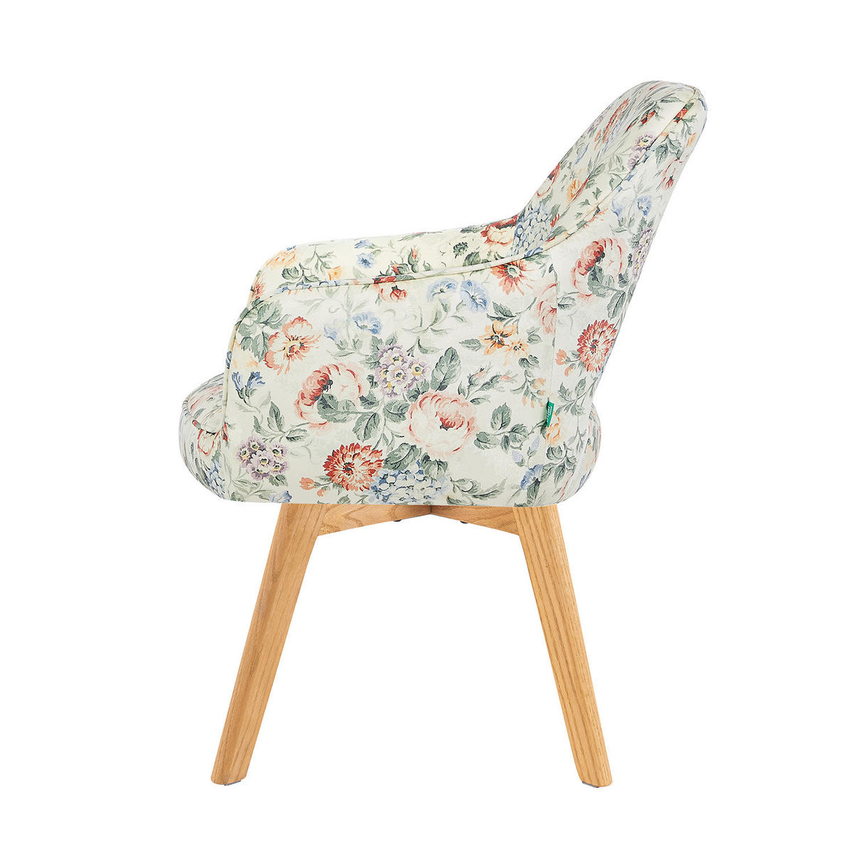 DREHSTUHL Mika-Mara 2er-Set - Honigeiche/Multicolor, Eichenholz/Holz (60/87/65cm) - DUBI Möbel