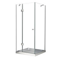 DUSCHKABINE RECREO Klar 80 x 80 x 190 cm 6 mm ESG - Klar, Glas (80/80/190cm) - Glasdeals