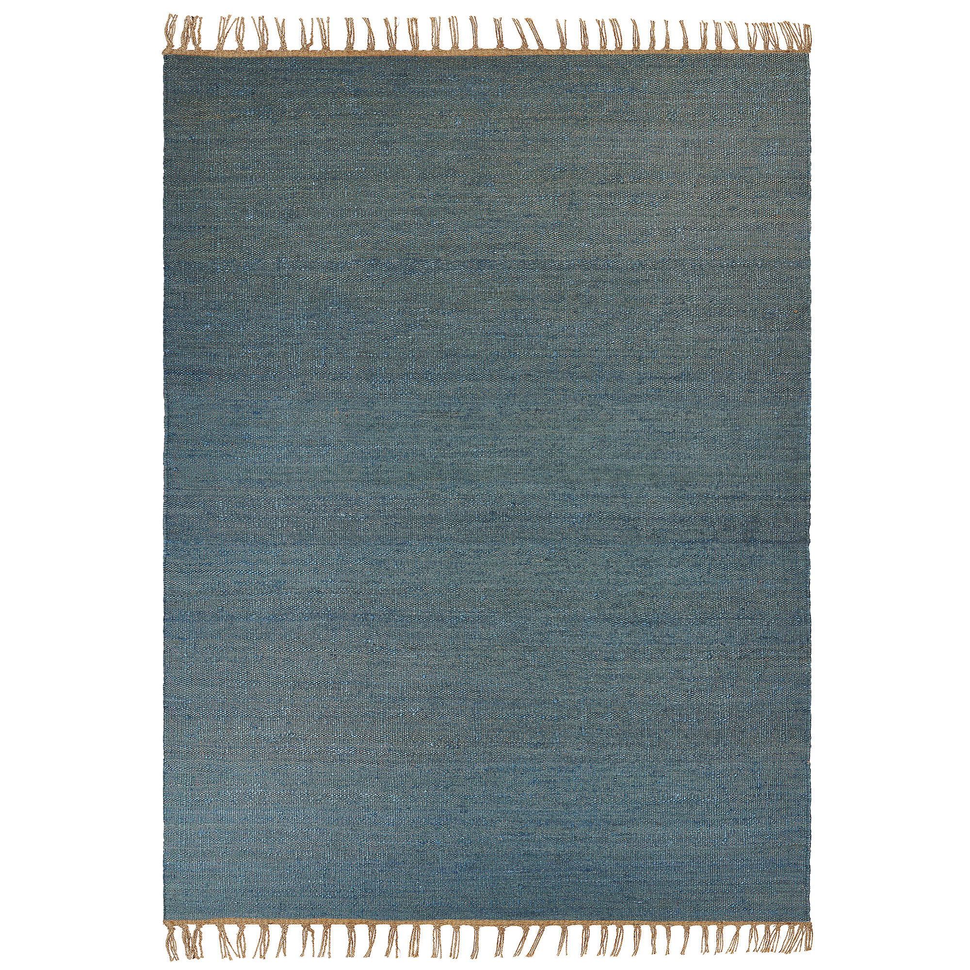 KURZFLOR-TEPPICH Lunia 230/160 cm - Blau, Naturmaterialen (160/230cm) - Beliani