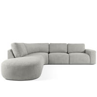 ECKSOFA LINKS ZUCCO, Hellaschgrau - Hellgrau, Holz/Holzwerkstoff (304/293cm) - KONSIMO®