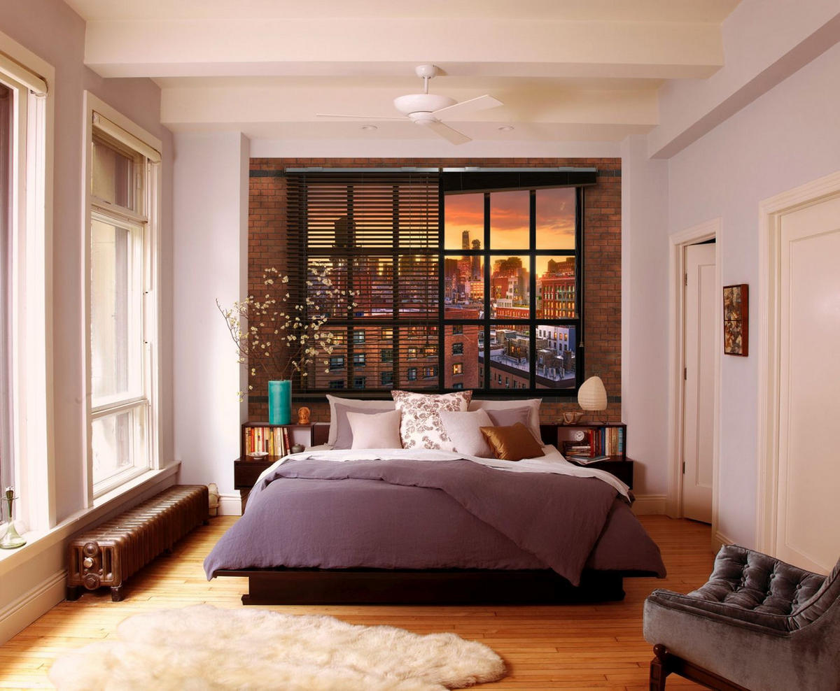 FOTOTAPETE Brooklyn-Ziegel 368 x 254 cm - Braun, Papier (368/254cm) - Sanders & Sanders