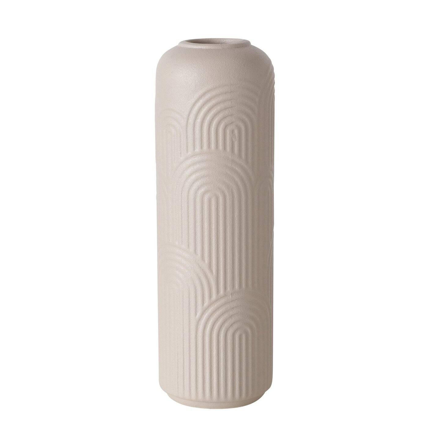 Boltze Home Blumenvase Taupe 25 cm