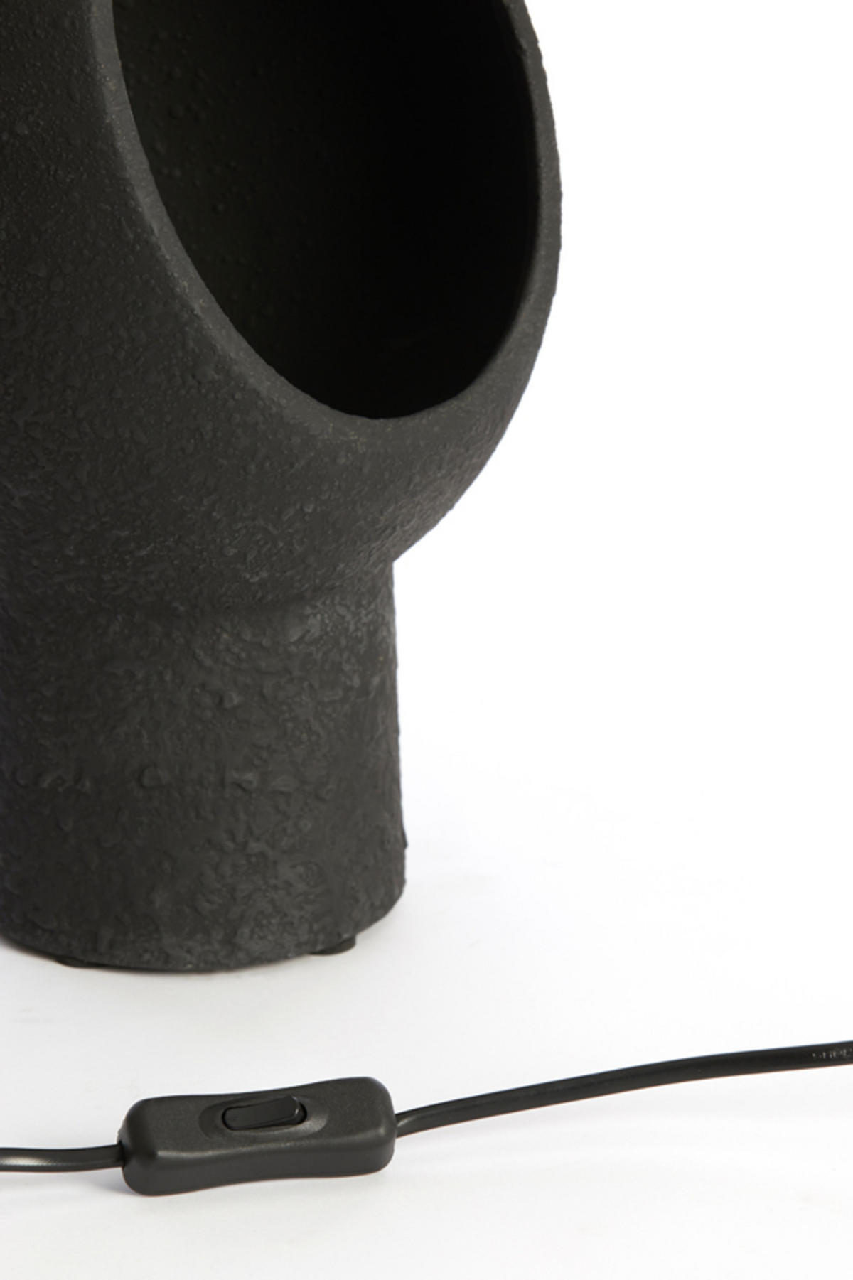 TISCHLAMPE Monk Schwarz 18,5/17/30 cm - Schwarz, Keramik (18.5/17/30cm) - Light & Living