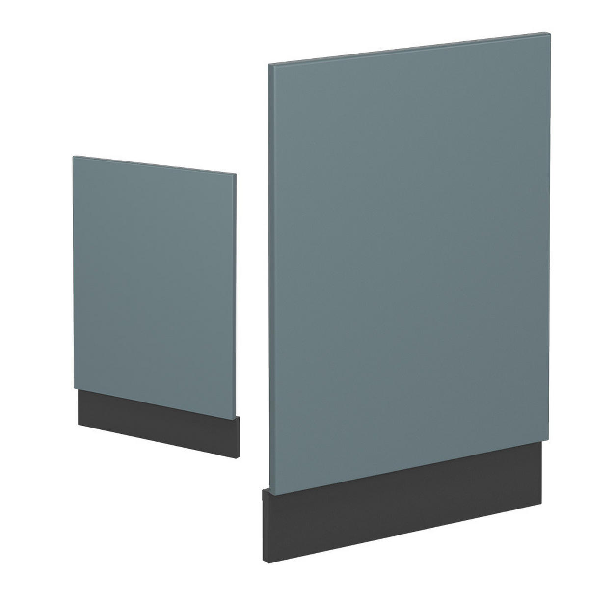 FRONTBLENDE R-Line Blau-Grau 45 cm, AP Eiche - Anthrazit/Blaugrau, Holzwerkstoff (45/57.2/1.6cm) - Vicco