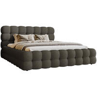 POLSTERBETT 140x200 cm Parlas Bis, Bettkasten, Lattenrost, Boucle, Dunkelgrau - Dunkelgrau, Holz/Textil (140/200cm) - Emporius