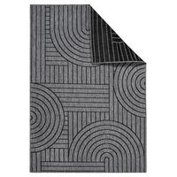 OUTDOOR-TEPPICH DuoRug 5842 Anthrazit 200x290 cm - Anthrazit, Textil (200/290cm) - carpet city