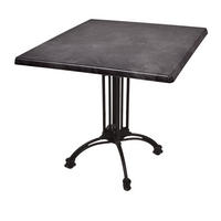 BISTROTISCH Jelena 80x80cm Quadratisch Schwarz Holz Cafétisch - Schwarz, Holz (80/80/61cm) - DELUKE