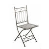 GARTENKLAPPSTUHL Metall Bronze - Bronzefarben, Metall (40/95/40cm) - CLP
