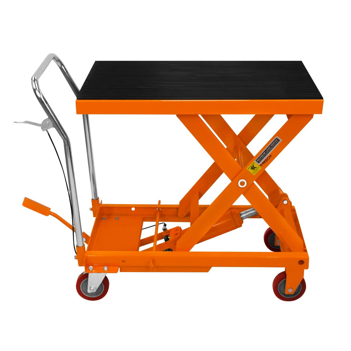 HUBTISCH Hydraulisch - Orange, Metall (110/51/91cm) - Monstershop