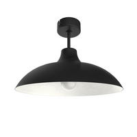 DECKENLEUCHTE Parigina - Schwarz, Metall (40/40/23cm) - Lumicom