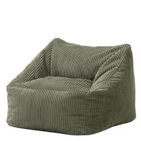 POUF kord Grün - Grün, Textil (55/44/55cm) - Nordlys