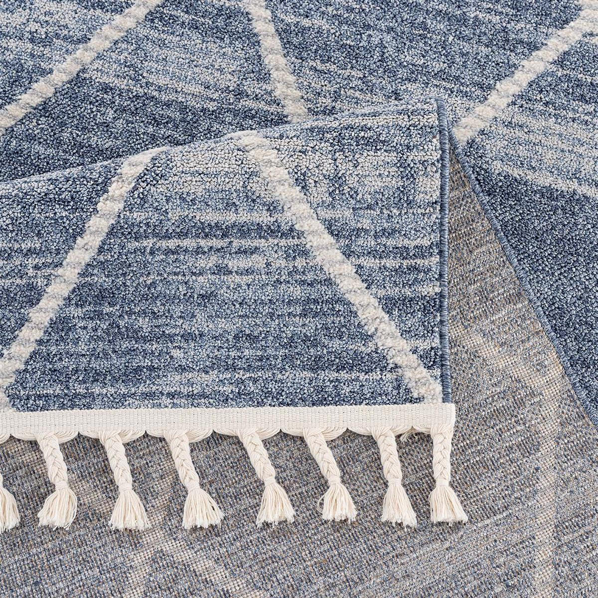 KURZFLOR-TEPPICH Art 2646 Blau 80x300 cm - Blau, Textil (80/300cm) - carpet city