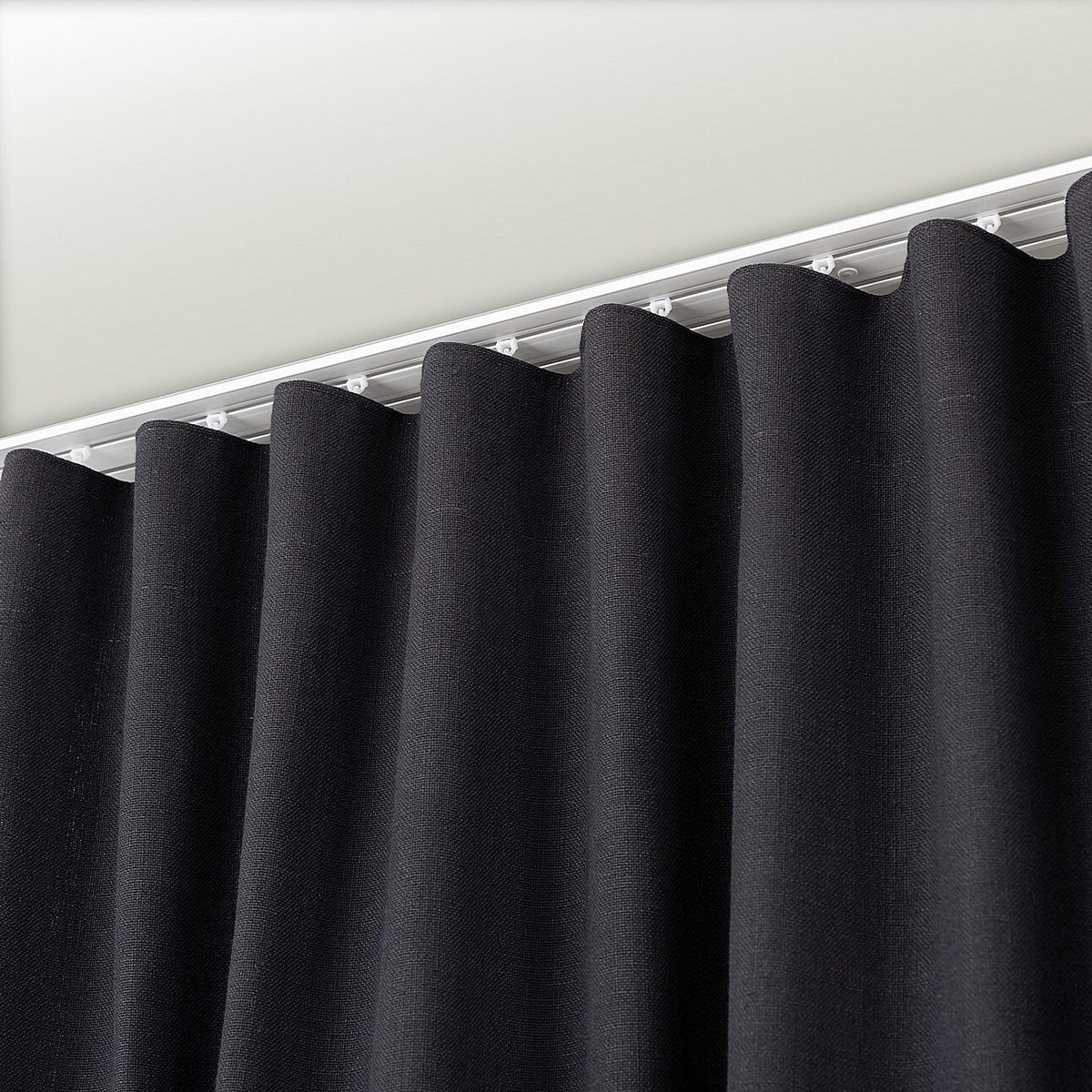 FERTIGVORHANG 140x280cm anthrazit - Anthrazit, Textil (140/280cm) - Dekoria
