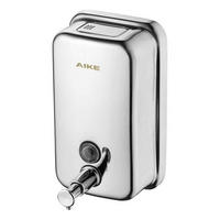 SEIFENSPENDER Wandmontage Edelstahl 1000ml poliert - Silberfarben, Metall (12.4/20.9/6.8cm)
