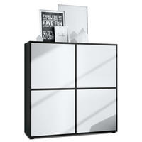 HIGHBOARD Cuba Türen in Weiß matt - Weiß, Holzwerkstoff (104/105.5/35.5cm) - Vladon