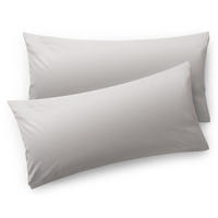 KISSENBEZUG Agneta 40/40 cm, 2er-Set, 100% Baumwolle, Hellgrau - Hellgrau, Textil (60/40cm) - Blumtal