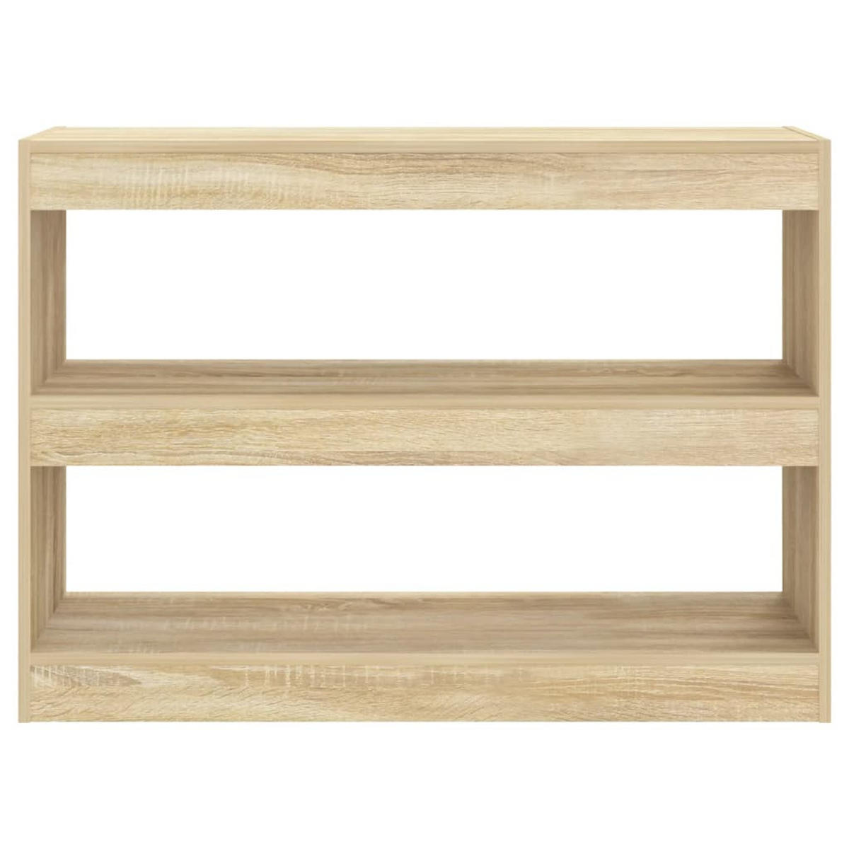 BÜCHERREGAL/RAUMTEILER Sonoma-Eiche 100x30x72 cm - Braun, Holzwerkstoff (100/72/30cm) - furnicato