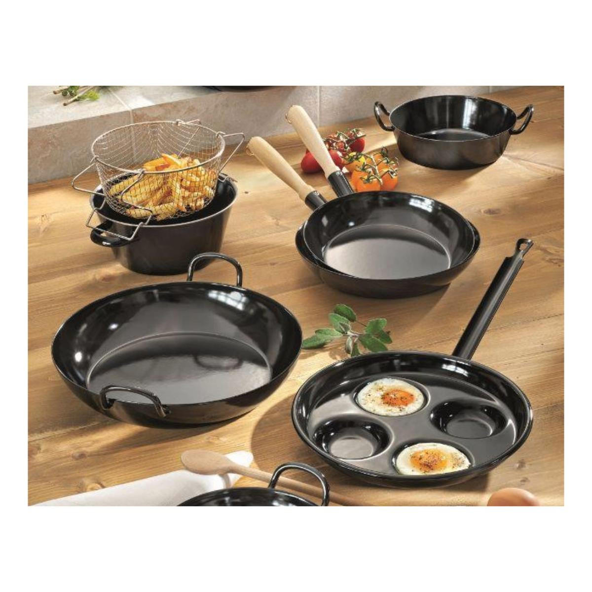 BRATPFANNE 3538 - Schwarz, Metall (20cm) - Riess