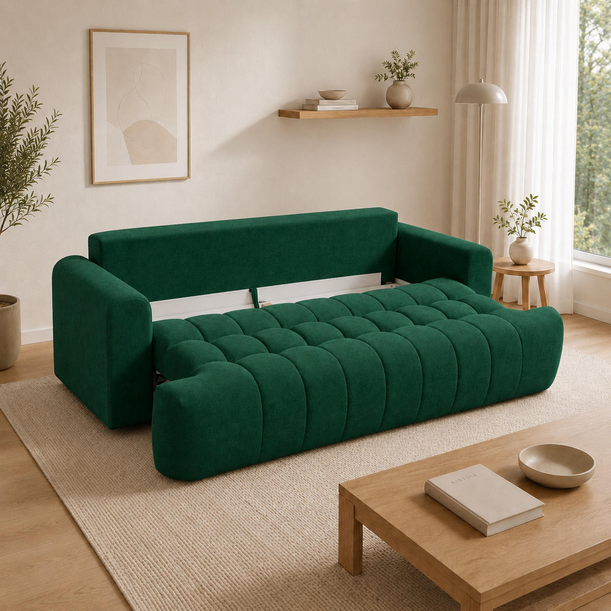 SOFA in Grün - Grün, Textil (246/92/115cm) - Home Collective