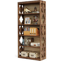 BÜCHERREGAL 6 Ebenen 178 cm Vintage Walnuss - Braun, Holzwerkstoff (80/179/30cm)