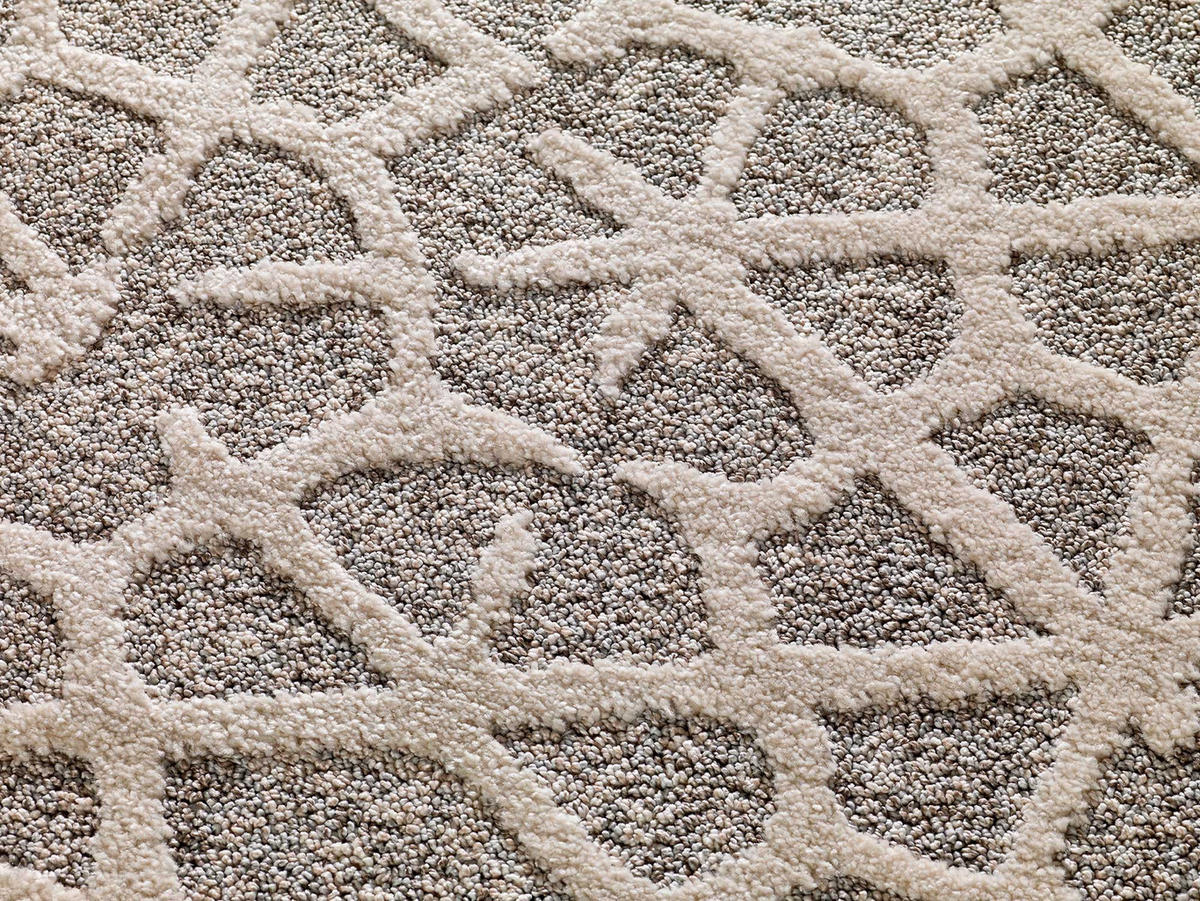 WEBTEPPICH Beige Paula 80/150 cm - Beige, Naturmaterialien/Textil (80/150cm) - Atticgo