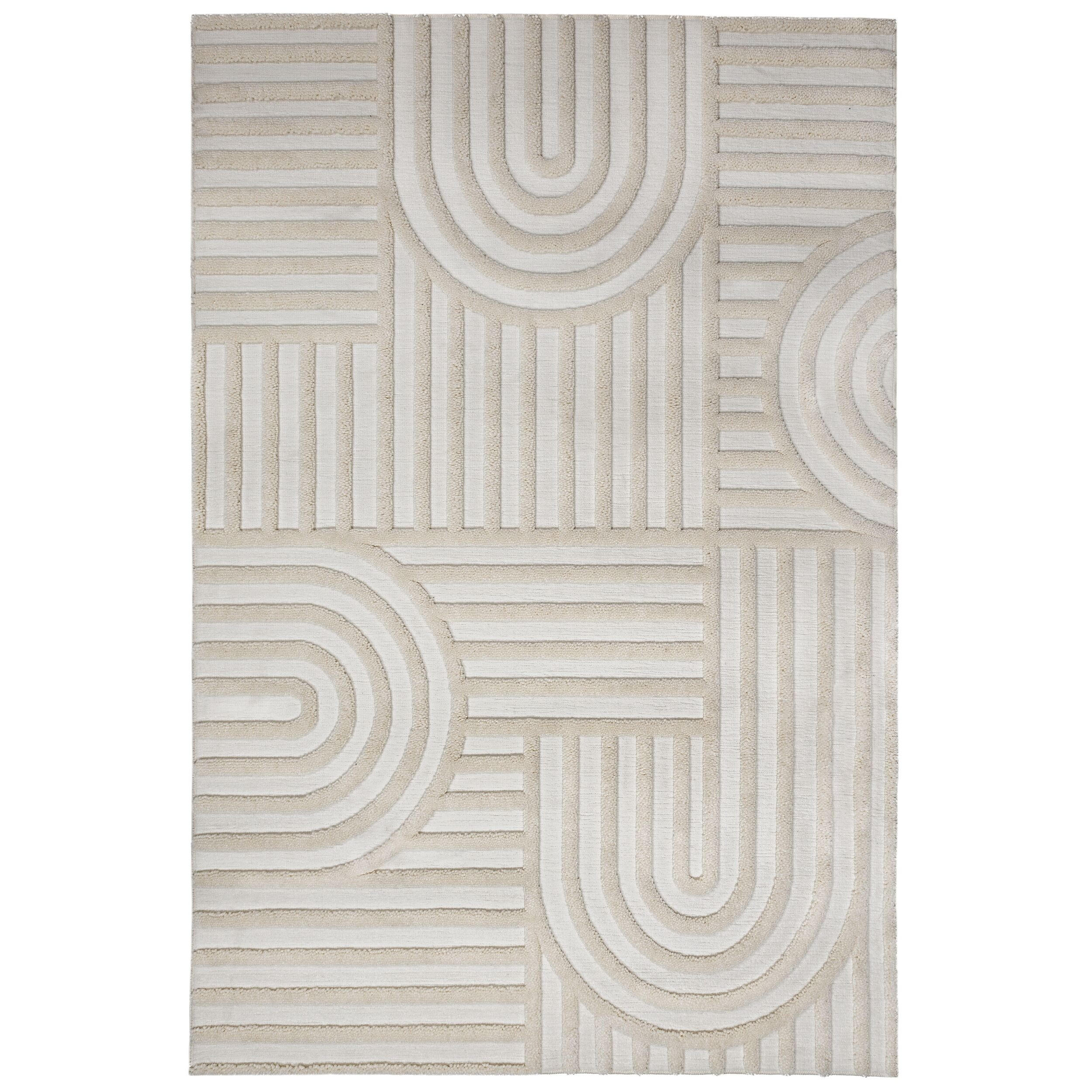 Kadima Design Hochflorteppich Beige 200x300 cm
