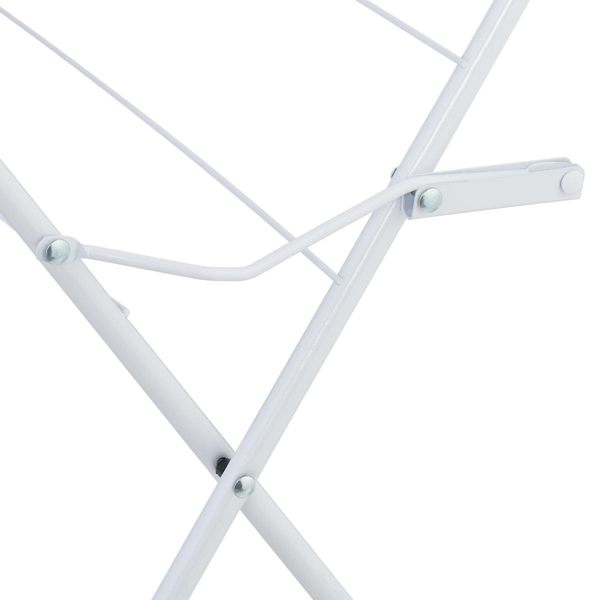 STOJAN na prádlo - biela, kov/plast (62/136/51cm) - Relaxdays