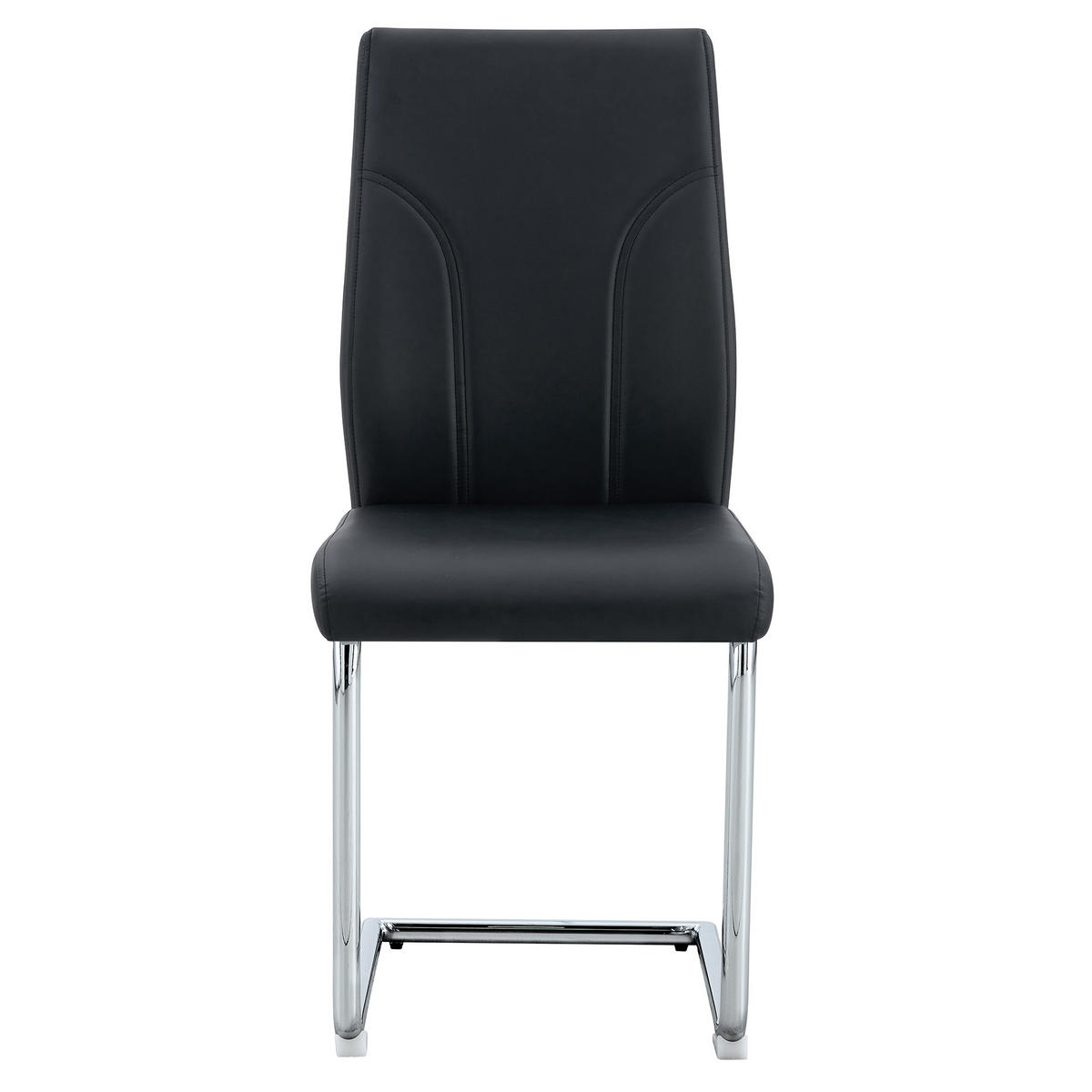 SCHWINGSTUHL DE-36747 2er-Set mit PU-Bezug und Metallgestell Schwarz - Schwarz, Metall (40/95/40.6cm) - ComfortXL