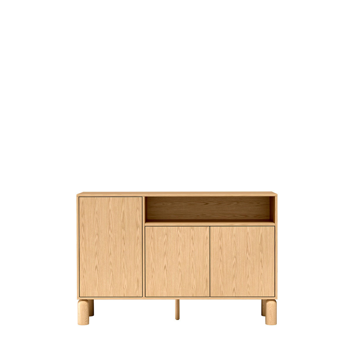KOMMODE Sanden SN-2 Eichefarben - Eichefarben, Holzwerkstoff (140/91.6/40.6cm)