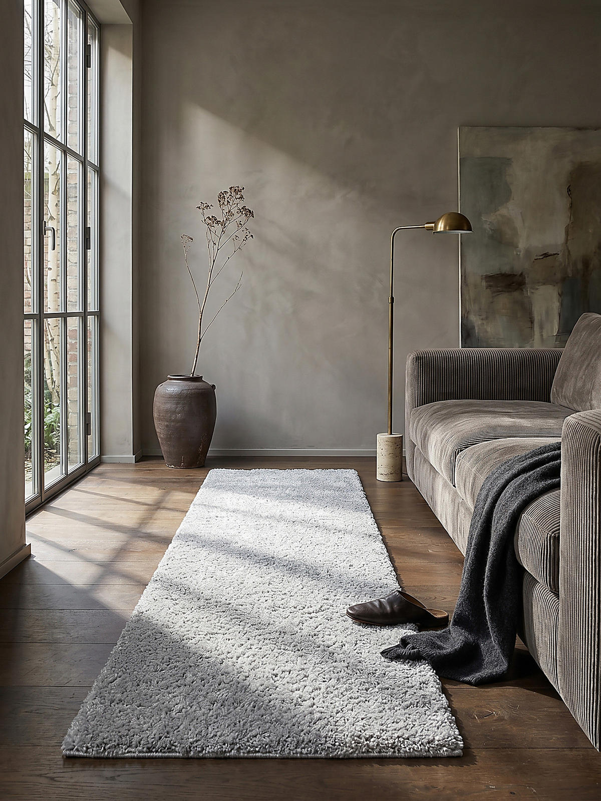 TEPPICH Hochflor Shaggy-Design, teddyweich LYNE, Grau 120x170 cm - Grau, Textil (170/120cm) - KADIMA DESIGN