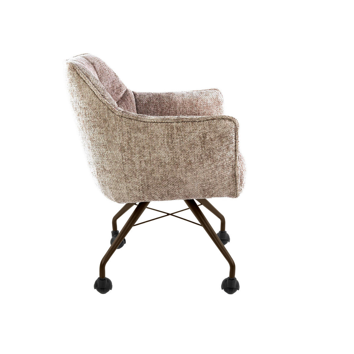 ESSZIMMERSTÜHLE Raster Beige 67/62/82 cm - 2er-Set - Beige, Textil (62/82/67cm) - Hoyz Collection