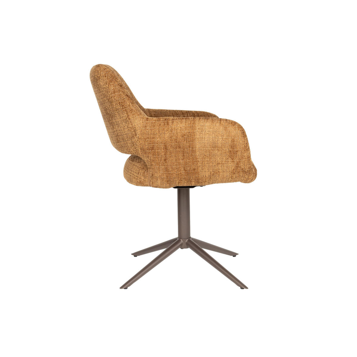 ESSZIMMERSTÜHLE Merel Armleuning Okergeel - 2 er Set - Braun, Kunststoff (60/85/62cm) - Housecraft Living