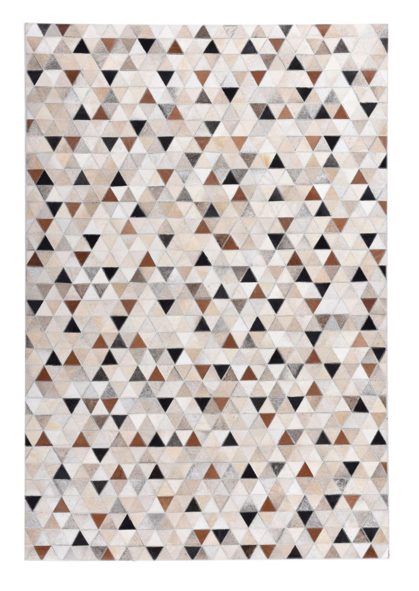 LEDERTEPPICH Kobe 70x140 cm - Naturfarben, Textil (70/140cm) - THEKO