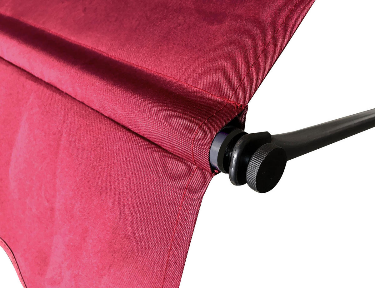 KLEMMMARKISE 300 x130cm Bordeaux - Bordeaux, Metall (300/290/130cm) - QUICK STAR
